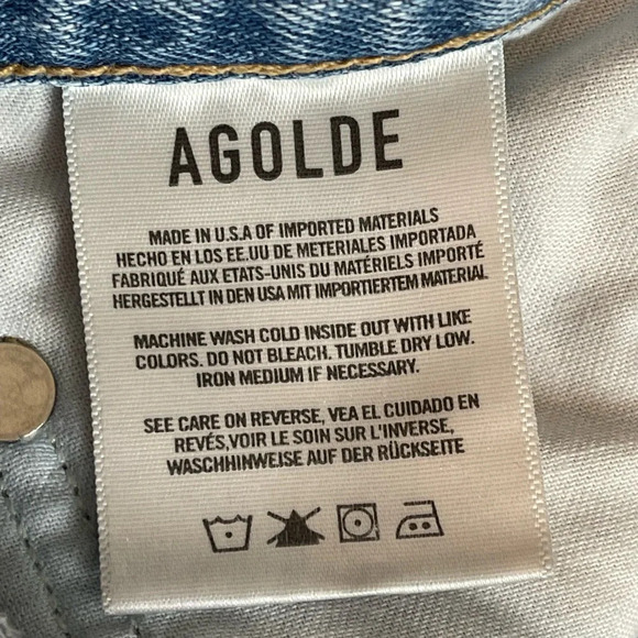 AGOLDE Criss Cross Upsized Jeans in Suburbia Size 28 - Picture 8 of 12